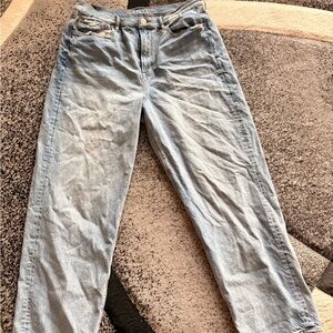 American Eagle Outfitters Light Blue Straight Leg Jeans